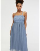 Orsay Rochie cu aplicatie florala 3D Empire - Albastru prafuit