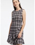 Orsay Rochie cu model in carouri - fara maneci - Negru/Alb murdar