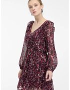 Orsay Rochie scurta cu decolteu in V si model - Violet tyrian