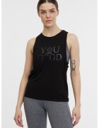 Orsay Top cu decupaj pe partea din spate pentru fitness - Negru