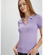 Orsay Tricou polo tricotat fin - Lila