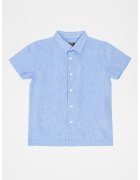 OVS Camasa de bumbac cu maneci scurte - Albastru pastel