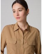 OVS Camasa relaxed fit de satin - Maro nisip