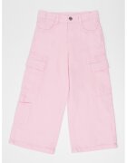 OVS Pantaloni de bumbac cu croiala ampla - Roz deschis