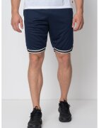 OVS Pantaloni scurti cu talie medie - Alb/Bleumarin