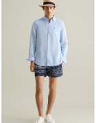 OVS Pantaloni scurti de baie cu model - Alb/Bleumarin