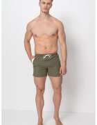 OVS Pantaloni scurti de baie cu snur - Alb/Verde feriga