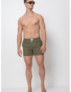 OVS Pantaloni scurti de baie cu talie medie - Verde feriga