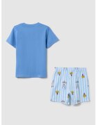 OVS Pijama cu model Looney Tunes - Alb/Negru/Albastru