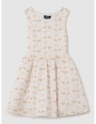OVS Rochie cu model floral si decupaj pe spate - Maro camel