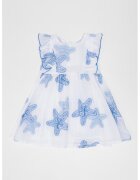 OVS Rochie mini evazata - Alb/Albastru pastel