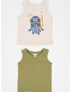 OVS Set de top-uri - 2 piese - Verde feriga/Maro camel