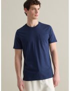 OVS Tricou cu buzunar pe piept - Bleumarin