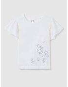 OVS Tricou cu maneci cu volane - Gri deschis