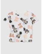 OVS Tricou cu model cu Minnie Mouse - Alb/Negru/Piersica