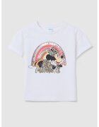 OVS Tricou cu paiete - Rosu/Negru/Maro