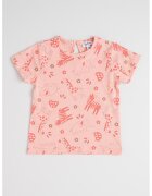 OVS Tricou de bumbac cu model cu animale - Roz deschis