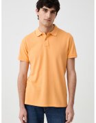 OVS Tricou polo de bumbac - Portocaliu pal