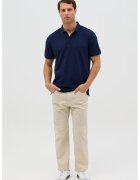 OVS Tricou polo din bumbac - Bleumarin