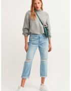 OXXO Blugi crop drepti - Albastru deschis