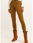 OXXO Blugi crop skinny cu talie medie - Caramel