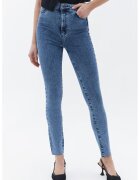 OXXO Blugi skinny cu talie inalta - Albastru deschis