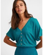 OXXO Bluza crop lejera - Albastru petrol