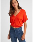 OXXO Bluza crop lejera - Caramiziu