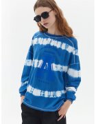 OXXO Bluza de trening cu model si maneci cazute - Alb/Albastru deschis