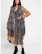 OXXO Bluza din sifon cu model animal print - Negru/Gri deschis/Maro camel