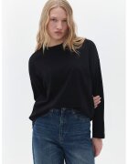 OXXO Bluza lejera cu decolteu la baza gatului - Negru