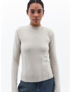 OXXO Bluza slim-fit din amestec de bumbac - Gri deschis