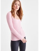 OXXO Bluza striata cu model uni - Roz deschis
