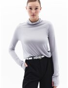 OXXO Bluza uni din amestec de lana - Gri deschis
