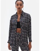 OXXO Camasa cu maneci lungi si model - Alb murdar/Roz prafuit/Bleumarin