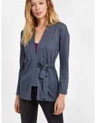 OXXO Cardigan cu snururi de ajustare - Albastru prafuit