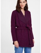 OXXO Cardigan din amestec de lana cu un cordon in talie - Violet