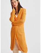 OXXO Cardigan lung tricotat - Portocaliu deschis