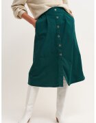 OXXO Fusta midi cu nasturi - Verde aquamarin