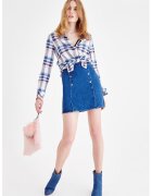 OXXO Fusta mini din denim - Albastru