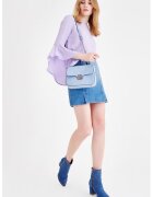 OXXO Fusta mini din denim - Albastru prafuit