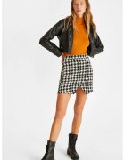 OXXO Jacheta crop din piele ecologica - Negru