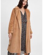 OXXO Palton lung din plus cu model petrecut - Maro camel