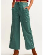 OXXO Pantaloni cargo cu croiala dreapta Pambuzbel - Verde persan