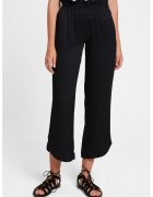 OXXO Pantaloni crop cu banda elastica in talie - Negru