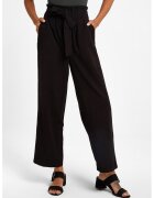OXXO Pantaloni crop cu buzunare laterale - Negru