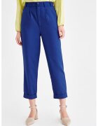 OXXO Pantaloni crop cu talie inalta - Albastru royal