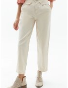 OXXO Pantaloni crop cu talie inalta - Bej deschis