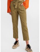 OXXO Pantaloni crop cu talie inalta - Maro deschis
