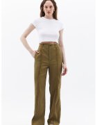 OXXO Pantaloni cu cusaturi accentuate - Kaki